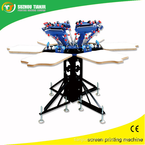 Six color screen printer for t shirt